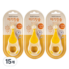 마이비 아기칫솔 1단계, 혼합색상, 1개입, 15개