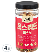 넛츠빌리지 로스티드 믹스넛, 400g, 4개