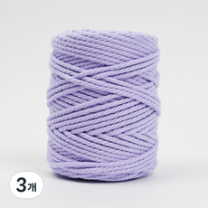 SEVY 編繩棉繩 450g 4mm*100m, 14 紫紅色, 3個