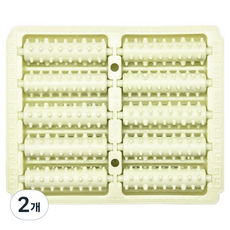 디멜디 사각 발 마사지 롤러 지압판, 2개, 올리브그린