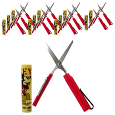 MICKEY MOUSE 米奇 口紅剪刀 Set 3支, 塑膠+不鏽鋼材質, 紅色, 12支