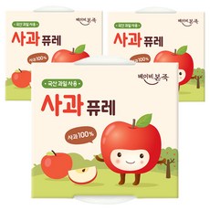 베이비본죽 과일퓨레 2p, 3개, 200g, 사과