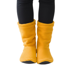 Cotton Field 棉花田傢飾 時尚居家保暖靴, 22.5~24.5cm, 鵝黃色