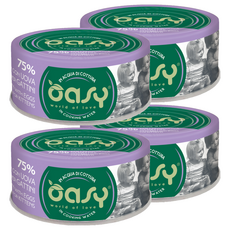 oasy 愛食 雞肉芙蓉蛋 天然純淨美味食譜 75%優質肉類及魚類 原汁原味天然食材高湯, 70g, 4罐