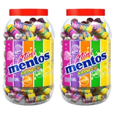 멘토스 미니 뉴레인보우, 1kg, 2개