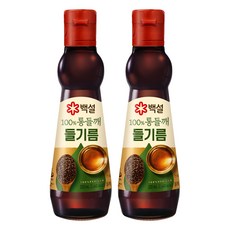 백설 100% 통들깨 들기름, 320ml, 2개