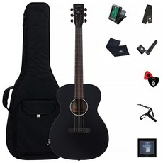 Hex 民謠吉他 + 7件組配件 + 撥片套組, 消光黑, 1個, HEX F70 M/BT