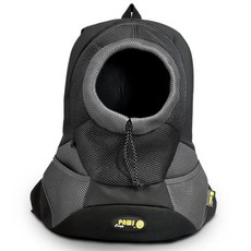 CrazyPAWS 瘋狂爪子 運動風寵物外出後背包, S, 耀岩黑, 1個
