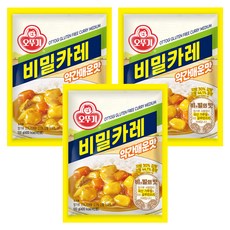 OTTOGI 不倒翁 無麩質咖哩粉 微辣, 3包, 100g