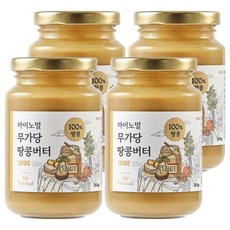 마이노멀 무가당 땅콩버터 100% 크리미, 250g, 4개