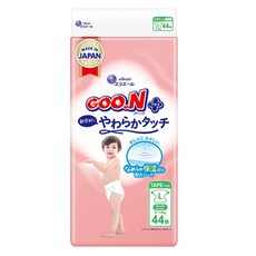 GOO.N 大王 日本境內版 SJ柔觸肌系列 黏貼型尿布 9~14kg, L, 44片