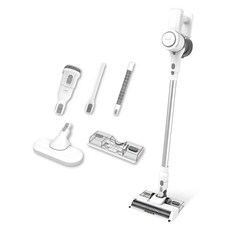 DIKE 無線手持吸塵器 全配版, 27 Kpa 強力三極大吸力, 30 Kpa TURBO檔瞬間吸力, 50分鐘超長續航, HCF110WT, 白色