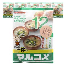 marukome 丸米 即時味噌湯包 12入, 186g, 6個