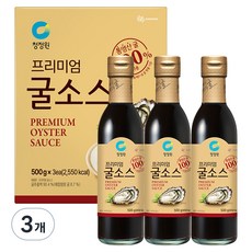 청정원 프리미엄굴소스 3p, 1.5kg, 3개