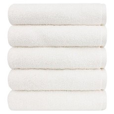 Songwol 松月 VILLA毛巾 150g 30支棉紗, 白色, 5個