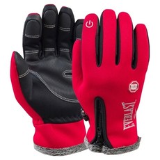 EVERLAST 寒冷天氣防水手套氯丁橡膠手套, 紅色