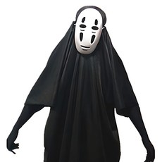 Stupid女款裸上身萬聖節Cosplay 3件全套, 1組, 黑+白