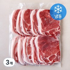 고급진 미국산 목전지 13mm 슬라이스 구이용 (냉동), 3개, 3kg
