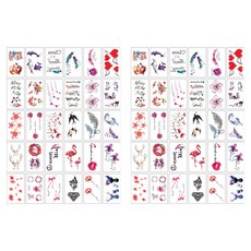 月集 紋身貼紙 30款套組, S, 2套