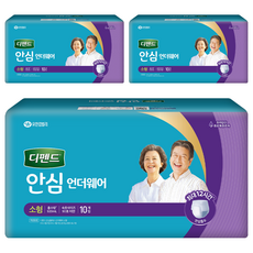 Depend 利清爽 男女通用安心內褲型成人紙尿褲, 小型, 10入, 3個