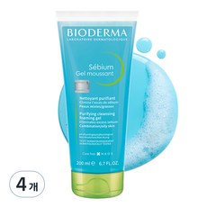 바이오더마 세비엄 젤무쌍, 200ml, 4개