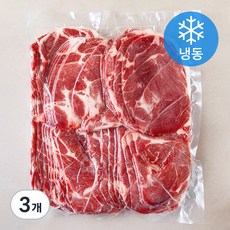 고급진 미국산 목전지 3mm 슬라이스 구이용 (냉동), 3개, 3kg