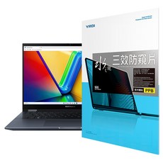 YADI 亞第 插卡隱貼16：10 水之鏡防窺片 ASUS Vivobook S 14 Flip TP3402VA專用 PF4PPB-W140, 透明, 1個