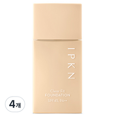 입큰 클리어 핏 파운데이션 PF45 PA++ 40ml, 03 베이지, 4개