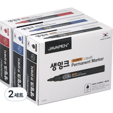 JAVAPEN 生墨水油性魔術 3種*12入組, 2套, 黑色, 藍色, 紅色