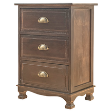 dayneeds 日需百備 典藏舊時代 仿古風三層抽屜櫃 1個