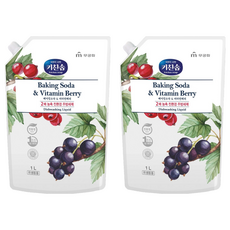 키친솝 베이킹소다 비타민베리 주방세제 R, 1L, 2개