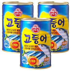 오뚜기 고등어 통조림, 3개, 400g