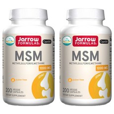 Jarrow FORMULAS 賈羅公式 MSM素食膠囊, 200顆, 2罐