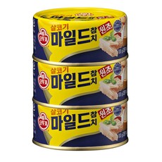 오뚜기 마일드 참치 캔, 100g, 3개
