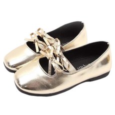 RuRu Chou 女童款長髮公主蝴蝶結平底鞋 AZ114