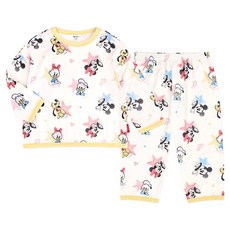 몰리멜리프렌즈 아동용 디즈니 미키와친구들 뽀짝뽀짝 피치웜 실내 상하복 세트