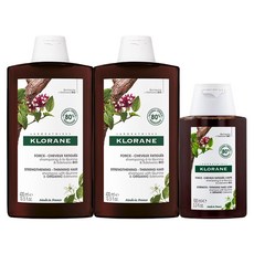 KLORANE 蔻蘿蘭 金雞納雪絨花養髮洗髮精 400ml 2瓶 + 100ml, 900ml, 1組