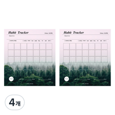 아이씨엘디자인 Habit Tracker 35day 포토 해빗트래커 목표달성, 숲, 4개