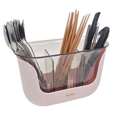 Lifely 花朵餐具筒, 1個, 粉紅色