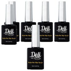 Deli Beauty 完美免擦封層凝膠, 單一顏色, 10ml, 6個