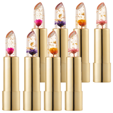 Kailijumei 花朵唇膏4件組, 果粒橙 + 夢幻紫 + 芭比粉 + 火焰紅, 2個