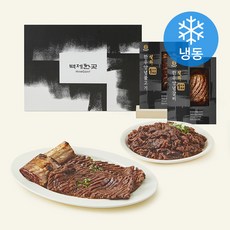 벽제갈비 1++등급 한우 양념 불고기 500g x 4팩 + 설화 1++등급 한우 양념갈비 360g x 2팩 선물세트 (냉동), 1세트