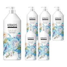KERASYS 香氛潤絲精 清新馥郁, 6個, 1L