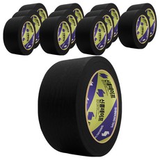 신흥테이프 마스킹 테이프 검정 48mm x 40m, 12개