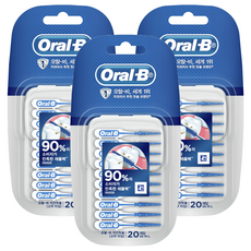 Oral-B 歐樂B I型橡膠牙間刷, 20件, 3個