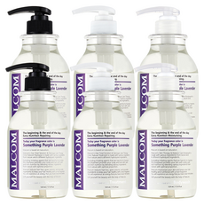 Malcolm Something Purple 洗髮水 520ml + Treatment 520ml + 沐浴露 520ml, 2組
