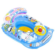 兒童汽車游泳座圈, 藍色, 1個