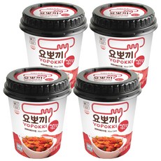 YOPOKKI 辣炒年糕杯 韓國原裝進口 微波即食, 140g, 4個