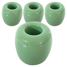 J&C簡約陶瓷牙刷架, 綠色, 4個