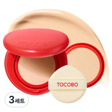 토코보 애플 듀이 핏 쿠션 본품 15g + 리필 15g 세트, 3세트, 22 로지